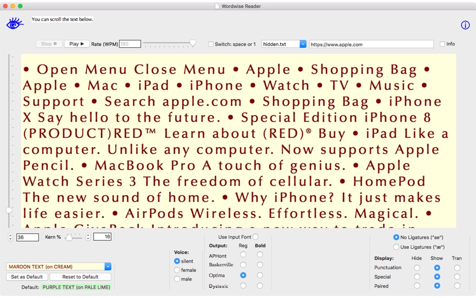 #5. Wordwise Reader (macOS) 由: Tracy Mansfield