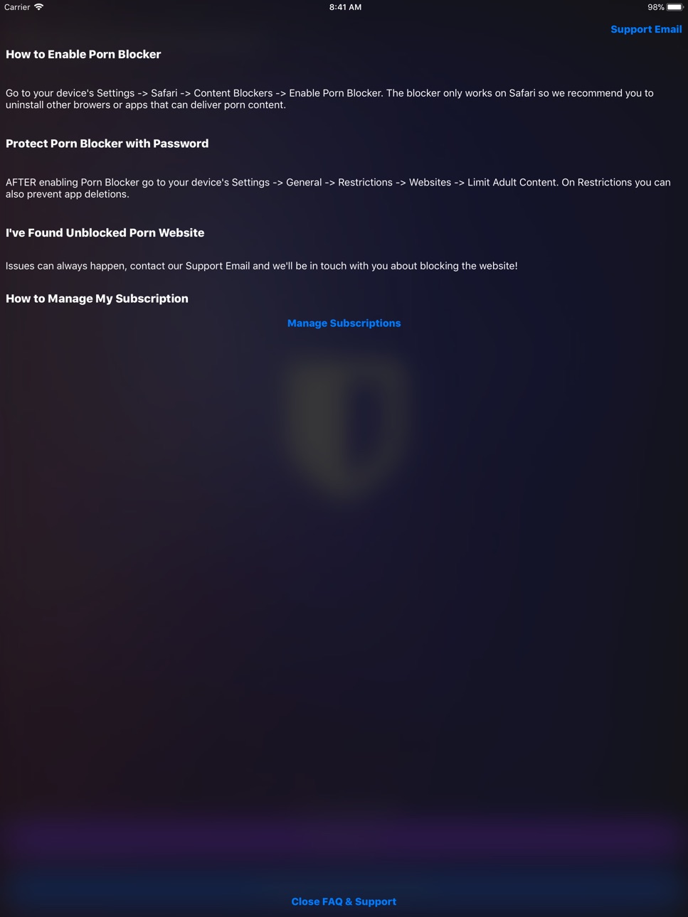 iPad screenshot