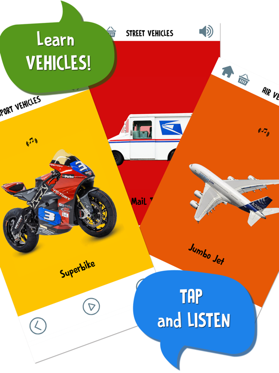 Screenshot #6 pour First Words for Baby: Vehicles - Premium