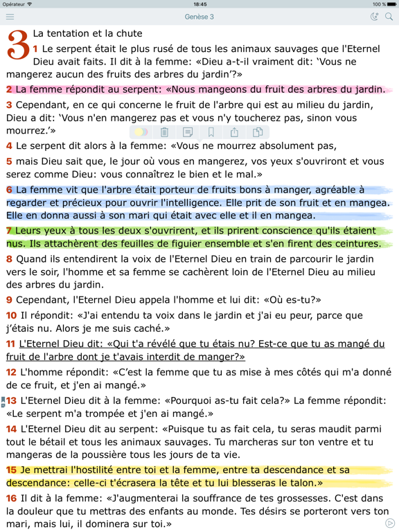 Screenshot #4 pour La Bible en Français. L Segond