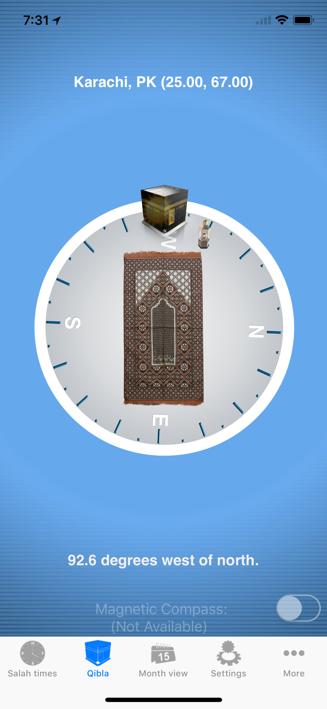 Salah Clock, Prayer & Qibla