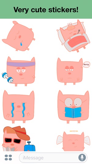 Pink Pig - Cute stickers(圖4)-速報App