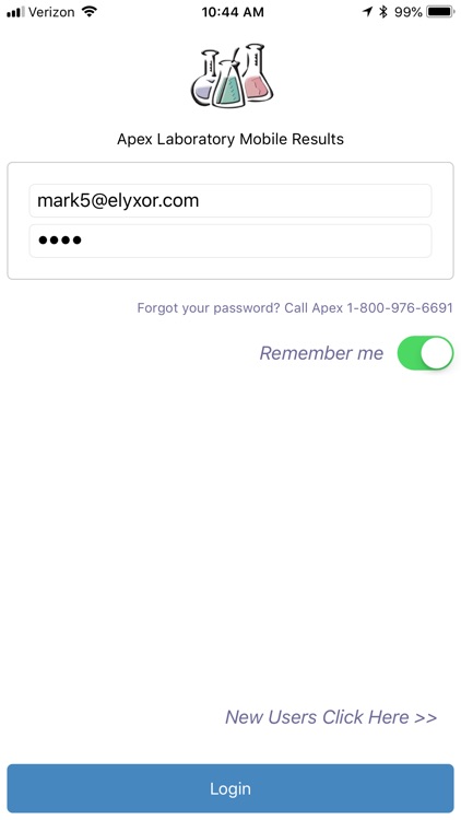 Apex Lab - Mobile Results