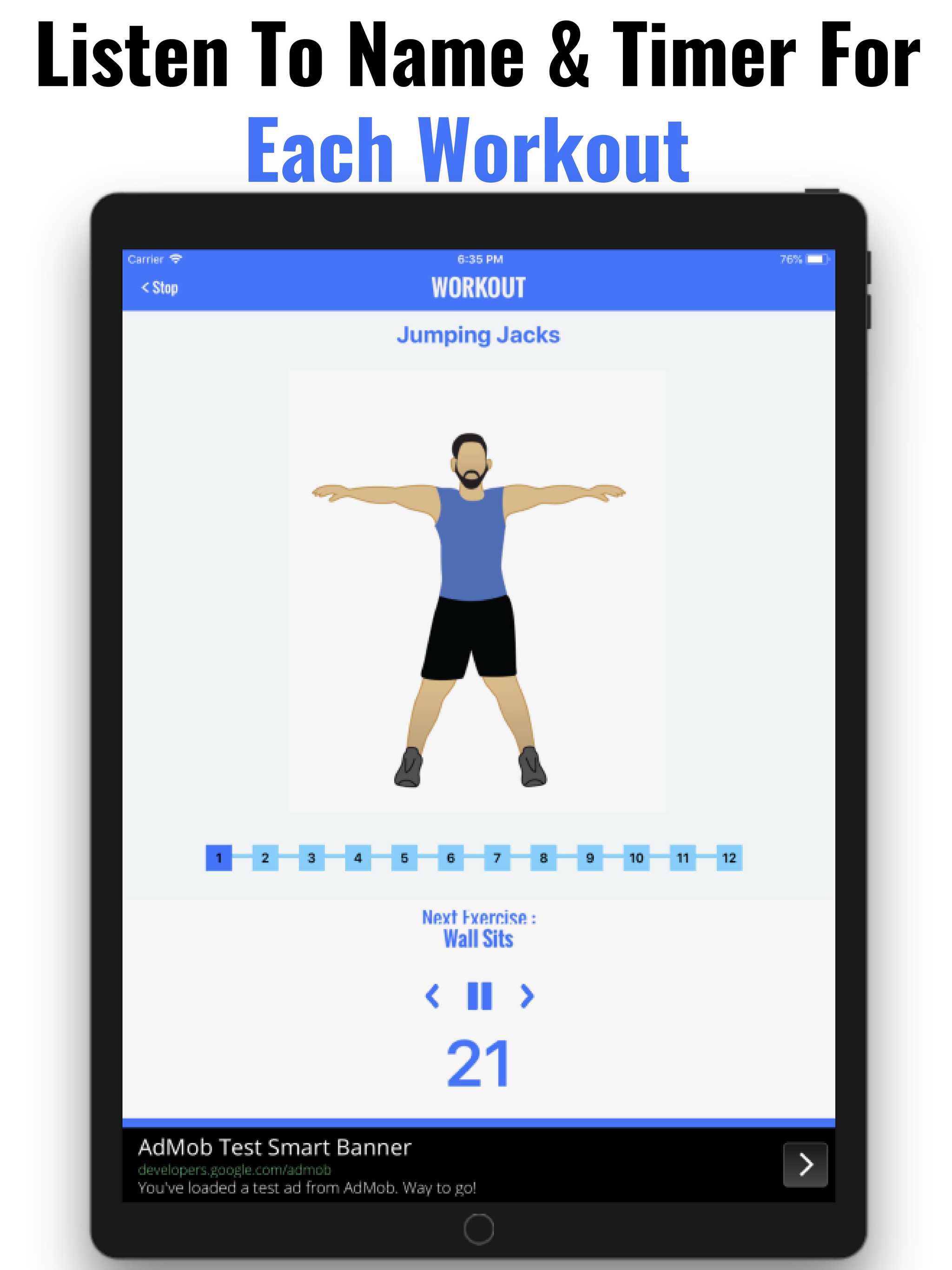 7 Minutes Workout Anywhere