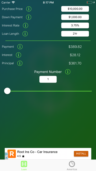 Screenshot #1 pour Loan-Calc