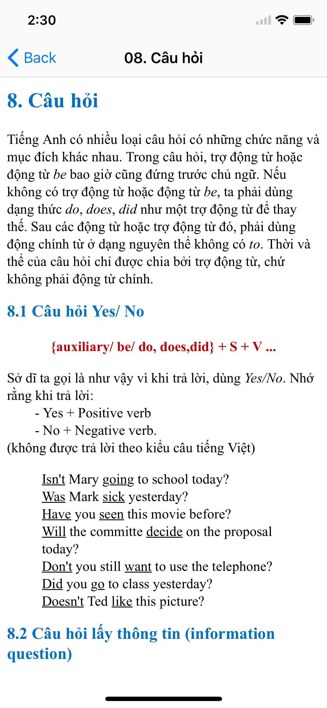 Ngữ pháp Tiếng Anh 2018