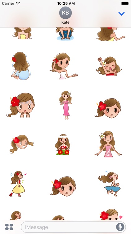 Kim the hula girl collection