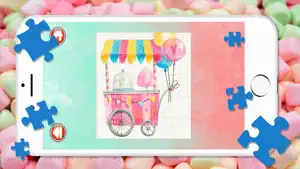 Cute Candy Sweet & Jelly Jigsaw Puzzle screenshot #1 for iPhone