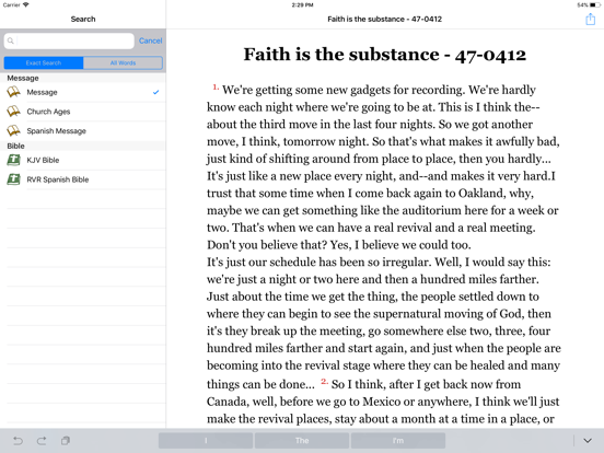 VoiceOfTruth iPad screenshot 4 - Reference app