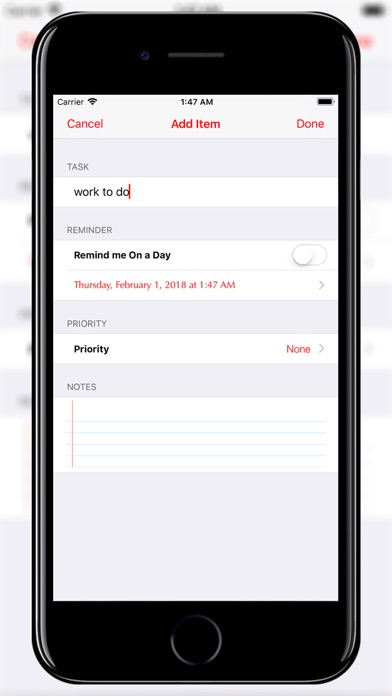 Screenshot #2 pour CheckLIst++ To Do Index