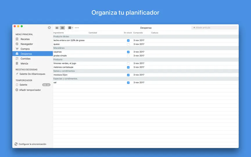 Captura de pantalla de Paprika Recipe Manager 3 en iPhone 5