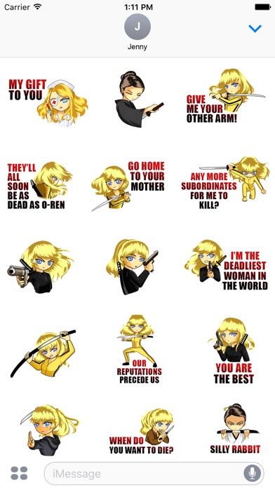 KILL BILL™ VOL.I Emojis screenshot 3