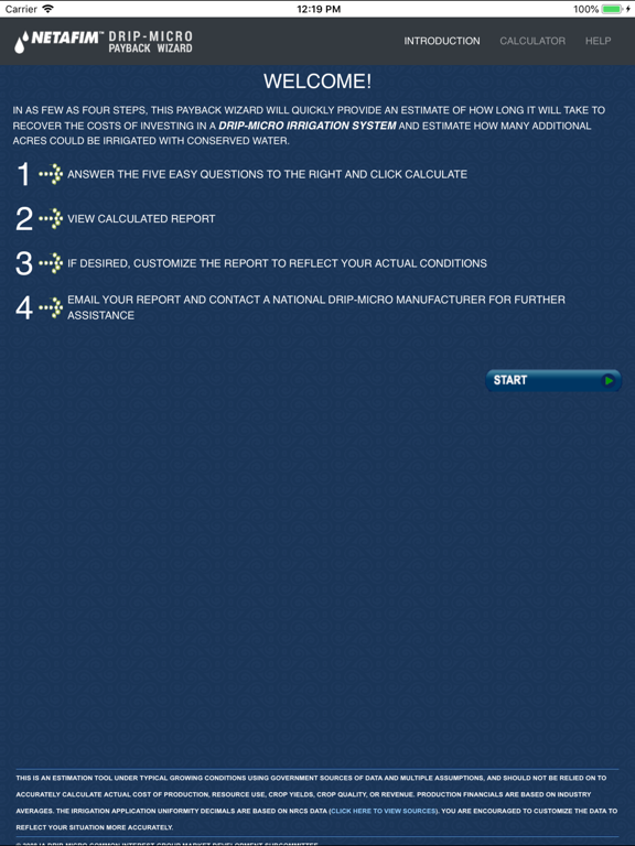 Netafim Payback Wizard