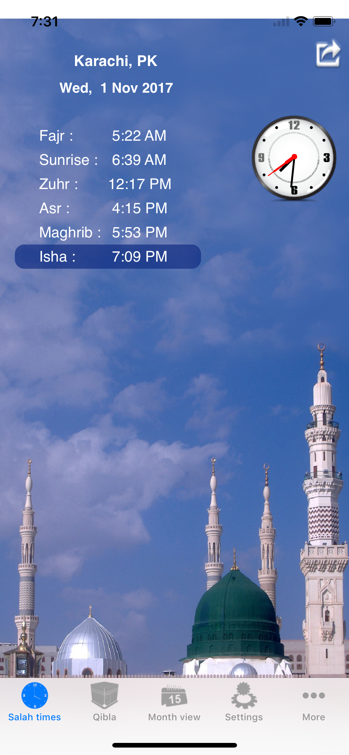 Salah Clock, Prayer & Qibla