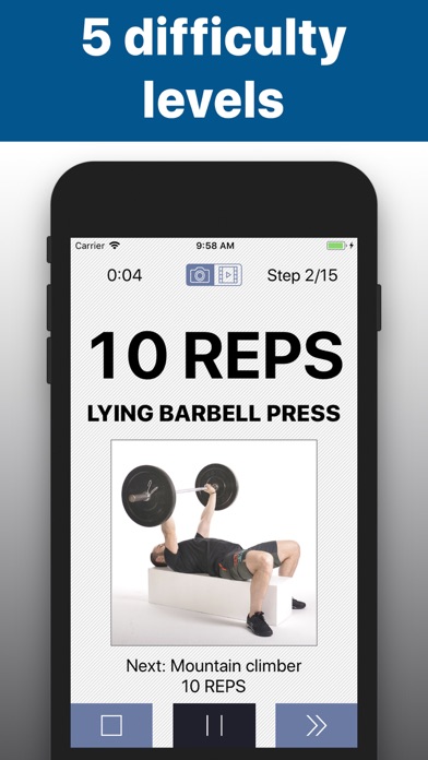 Barbell workout training hiitのおすすめ画像3