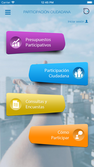 Screenshot #1 pour Participación Ciudadana Demo