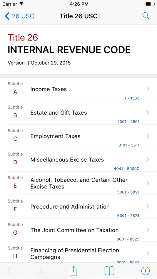 26 USC by LawStack - 8.705.20171010 - (iOS)