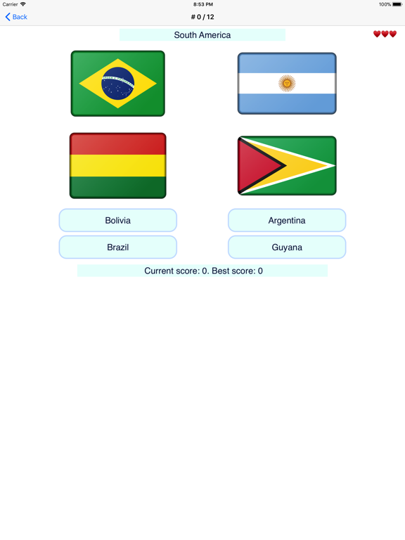 Screenshot #6 pour Country Flags Memorizer