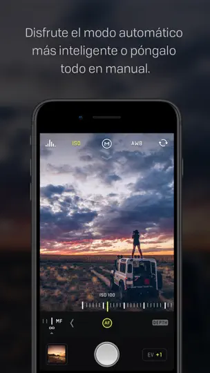 Captura de pantalla de Halide Mark II - Pro Camera en iPhone 4