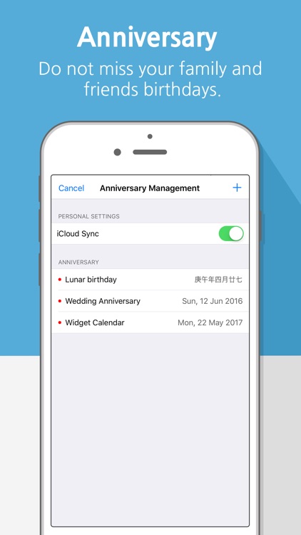 Widget Calendar : Easy&Simple