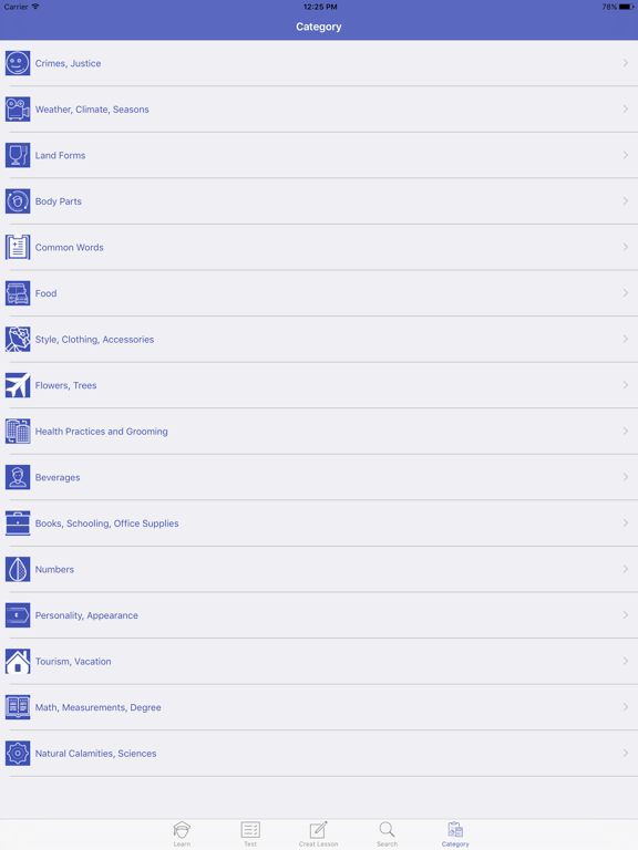 Screenshot #4 pour Learn Swedish Vocabulary