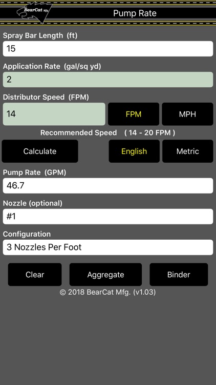 Spread Rate Calculator