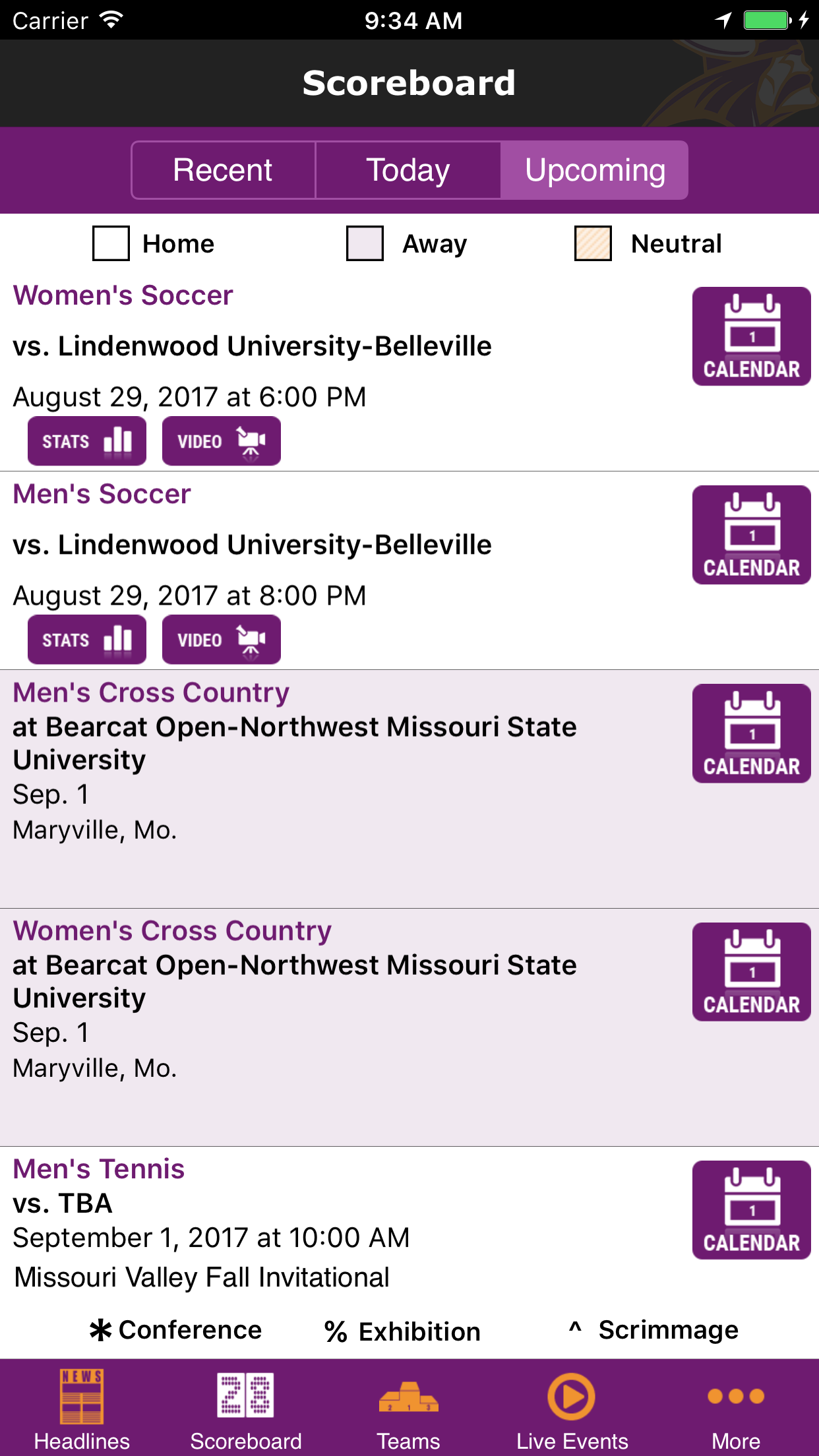Missouri Valley Athletics screenshot 3