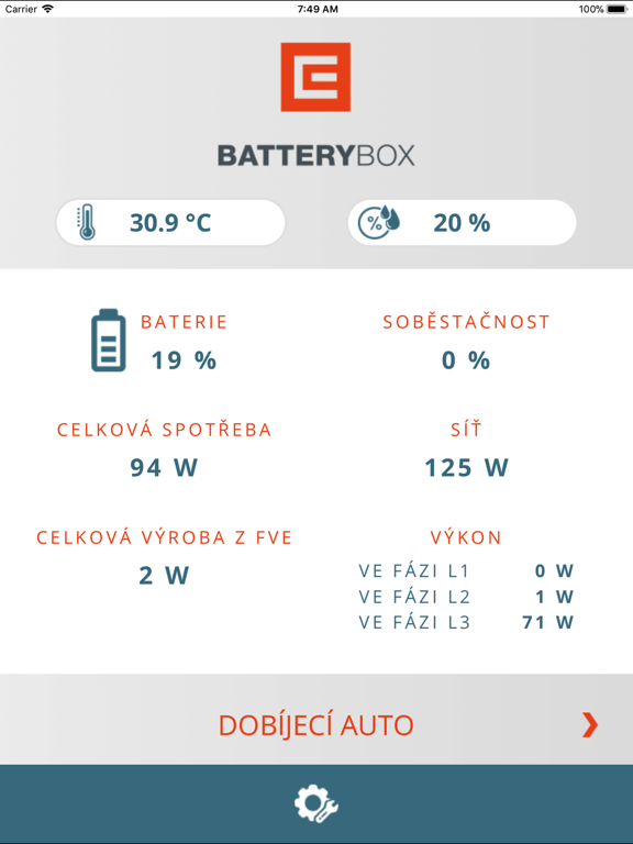 Screenshot #4 pour ČEZ Battery Box