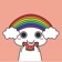 Rainbow Bunny Animated Sticker app icon - Stickers app for iPhone