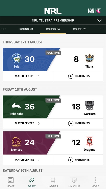 NRL Official App