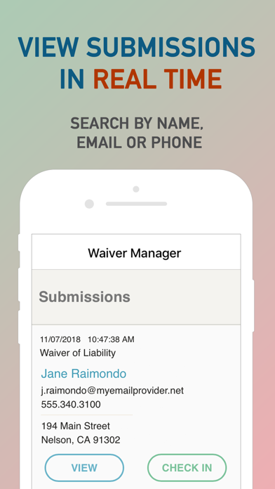Screenshot #2 pour Waiver Manager Paperless Kiosk