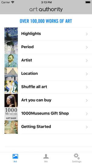 Art Authority iPhone-skjermbilde 1