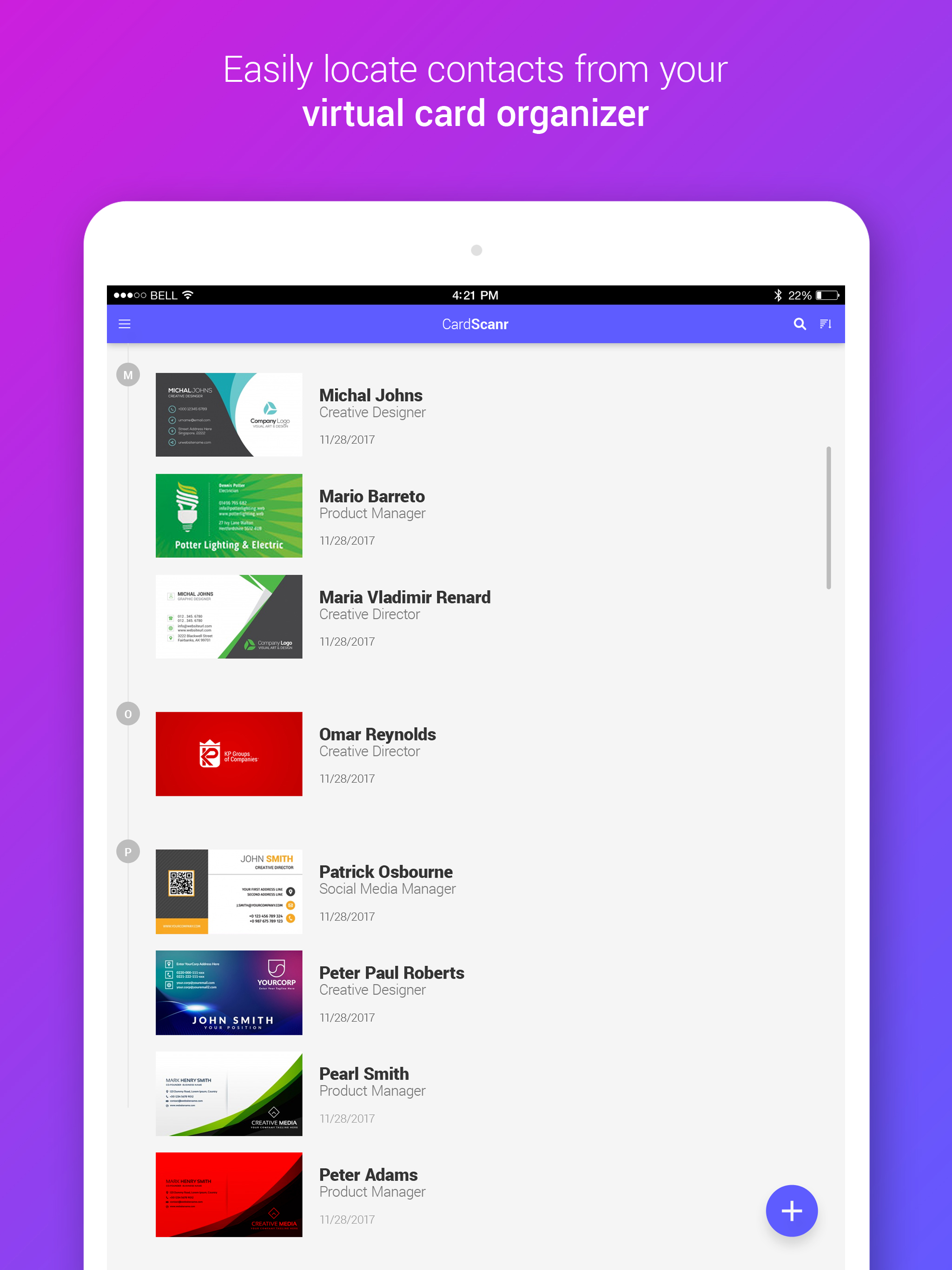 Business Card Reader & Scanner