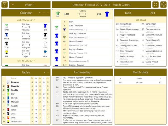 UKR Football UPL 2017-2018 MC(圖3)-速報App