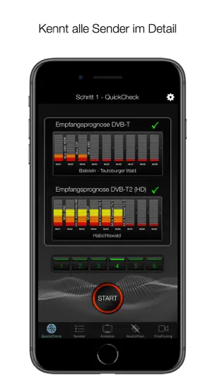 Screenshot von DVB-T2 Finder auf dem iPhone 3