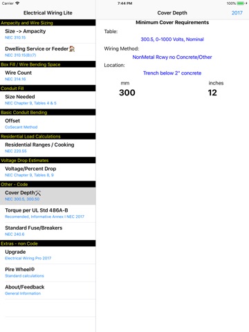 Electrical Wiring Lite iPad screenshot