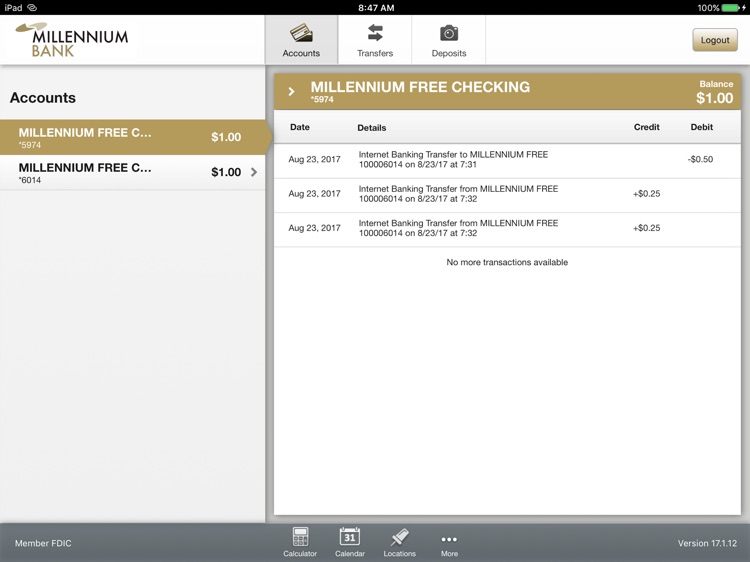 Millennium Bank for iPad