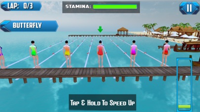 Beach Swimming Race screenshot 1