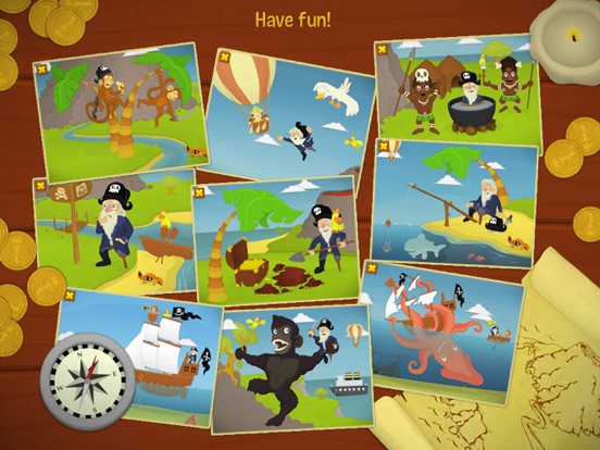 Learn to count 123 pirates iPad screenshot 4 - Education app