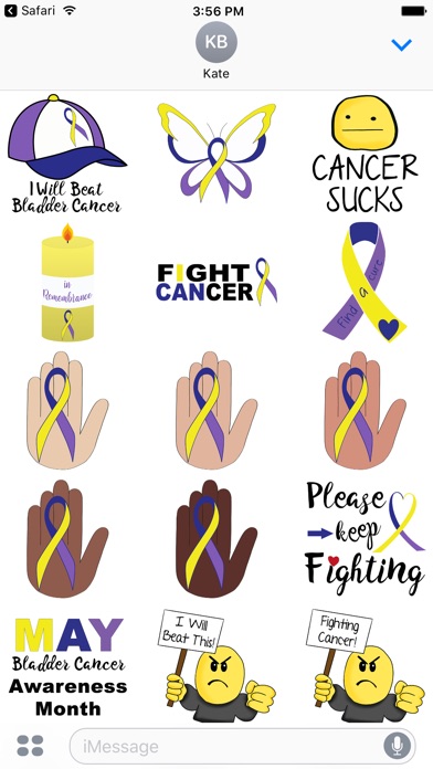 Bladder Cancer Stickers screenshot 2