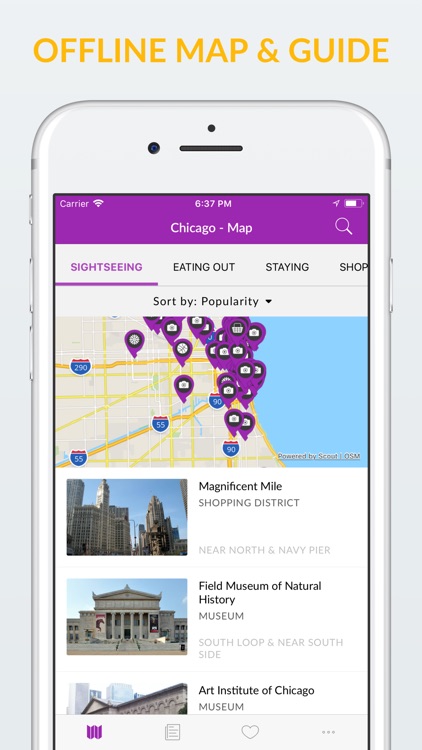 Chicago Offline Map & Guide screenshot-0