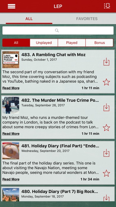 Luke's English Podcast App screenshot 3