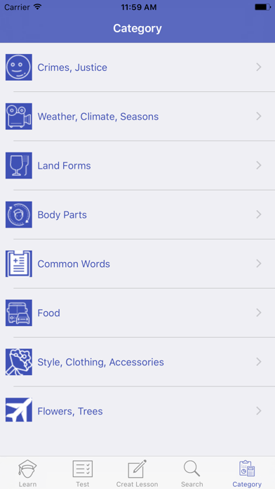 Screenshot #1 pour Learn Swedish Vocabulary