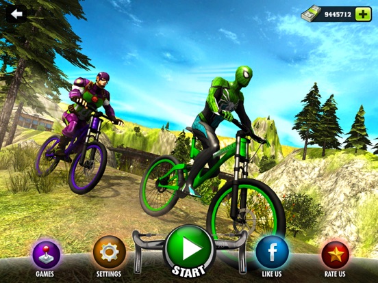 Screenshot #4 pour Offroad Superhero Bicycle Race