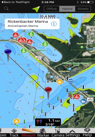 Lake Sidney Lanier GPS Charts - náhled