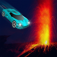 Lava Car Stunt Challenge Racer
