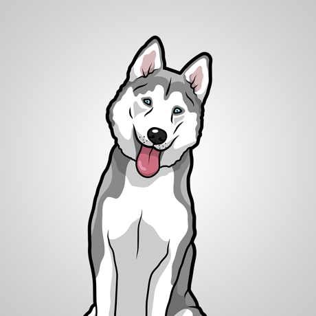 HuskyMoji - Husky Emoji & Sticker Logo