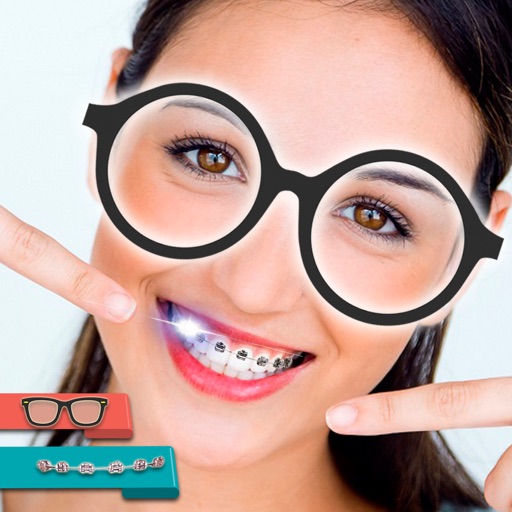 Braces & Nerd Glasses Stickers icon