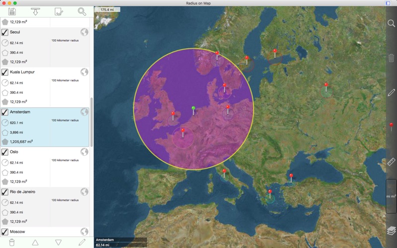 radius on map iphone screenshot 2