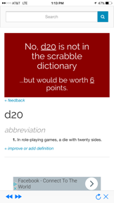 Word Game Dictionary Lookup screenshot